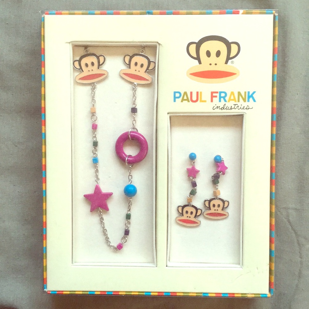 Paul Frank Necklace & Earring Set